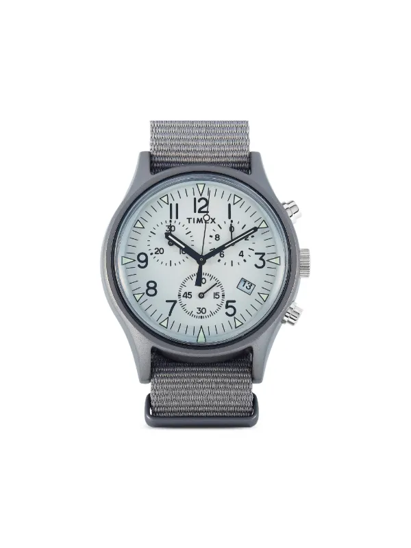 Steel Chronograph Timex Mk1 Steel Watch With Steel Bracelet TIMEX