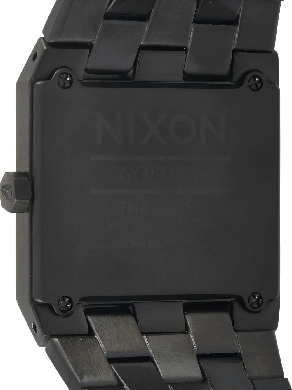 Pre-owned Nixon Ticket Ii 34mm In Black