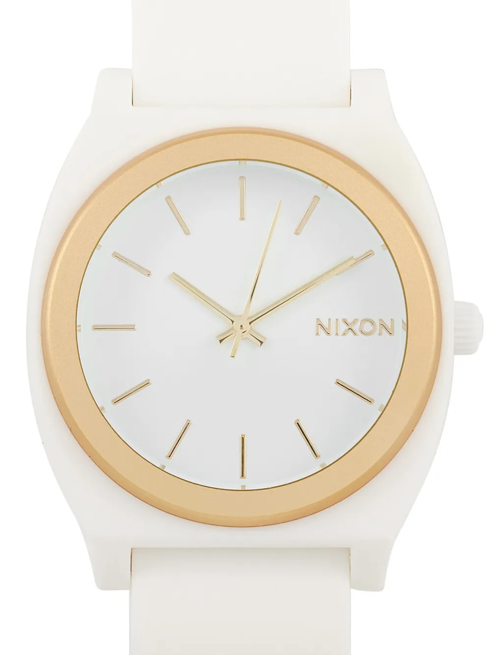 Pre-owned Nixon Medium Time Teller 31mm In White