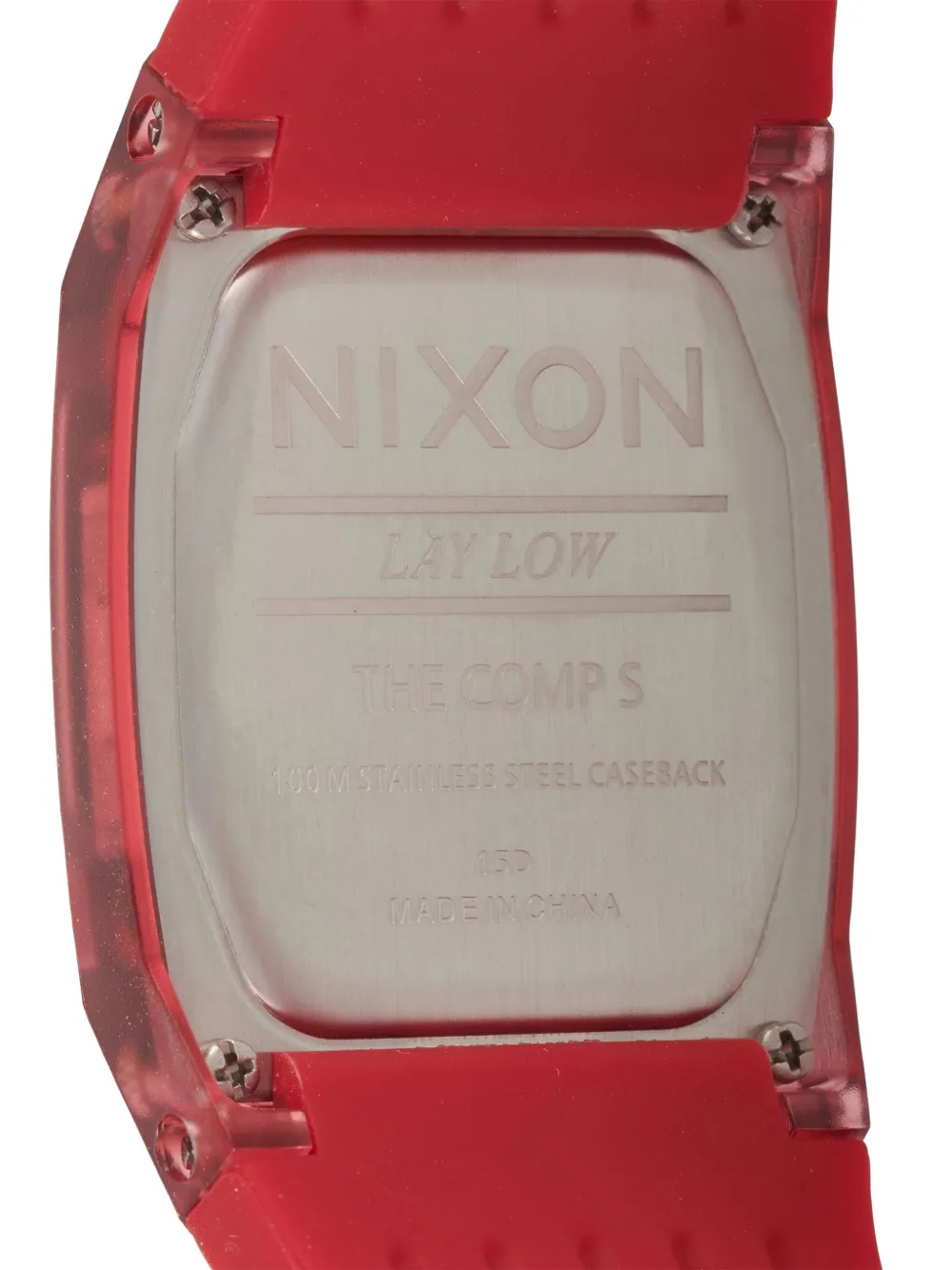Pre-owned Nixon Comp S 31 Mm In Red