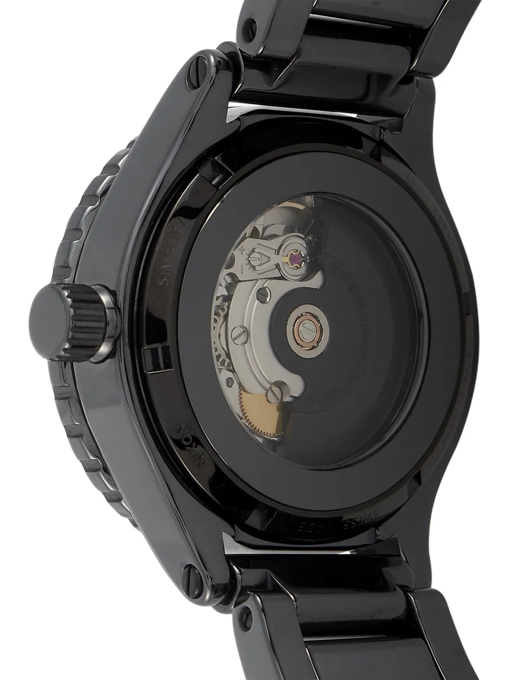 Pre-owned Nixon Lefty Automatic 42mm In Black