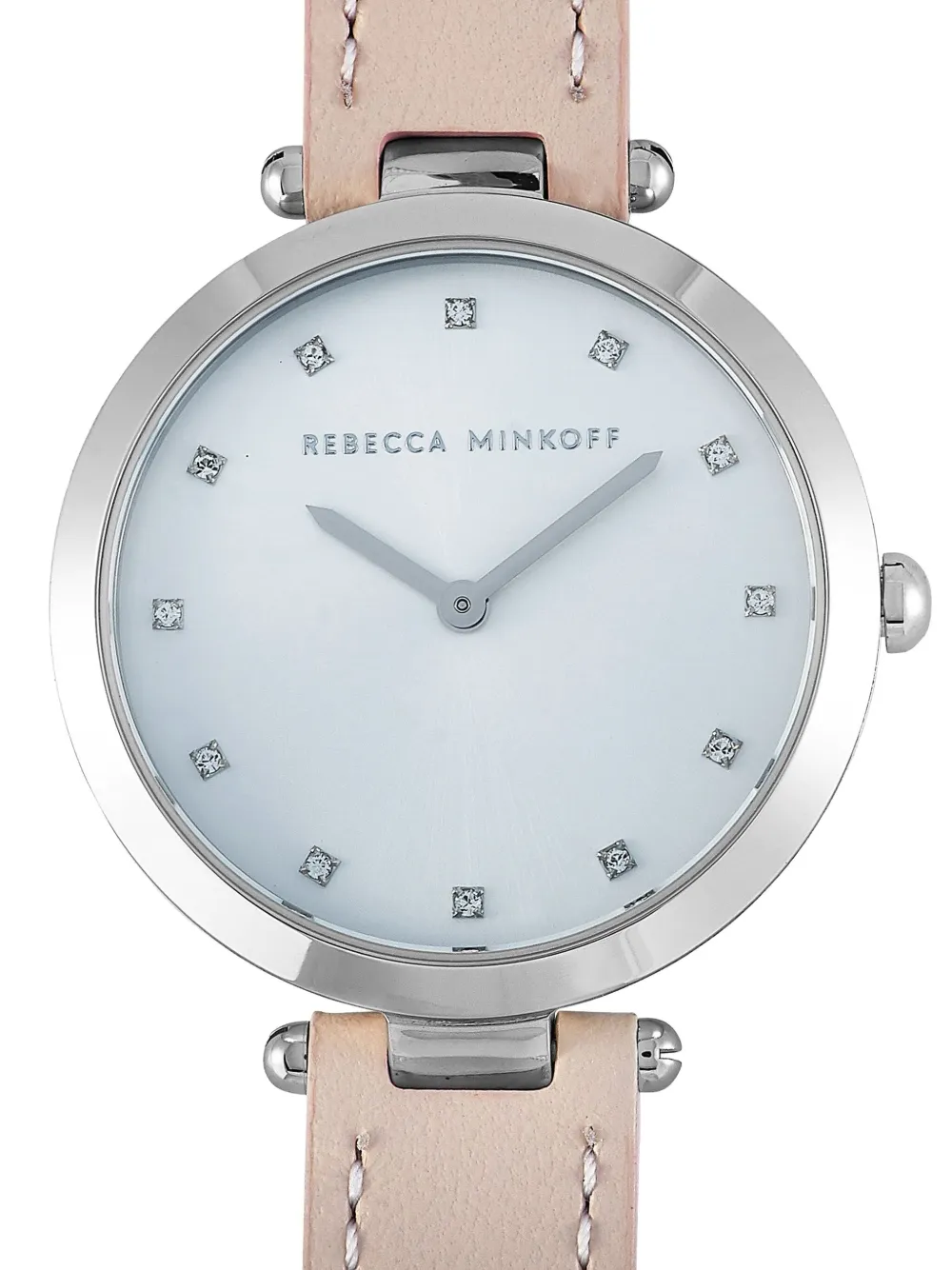 Pre-owned Rebecca Minkoff Nina 33mm In White