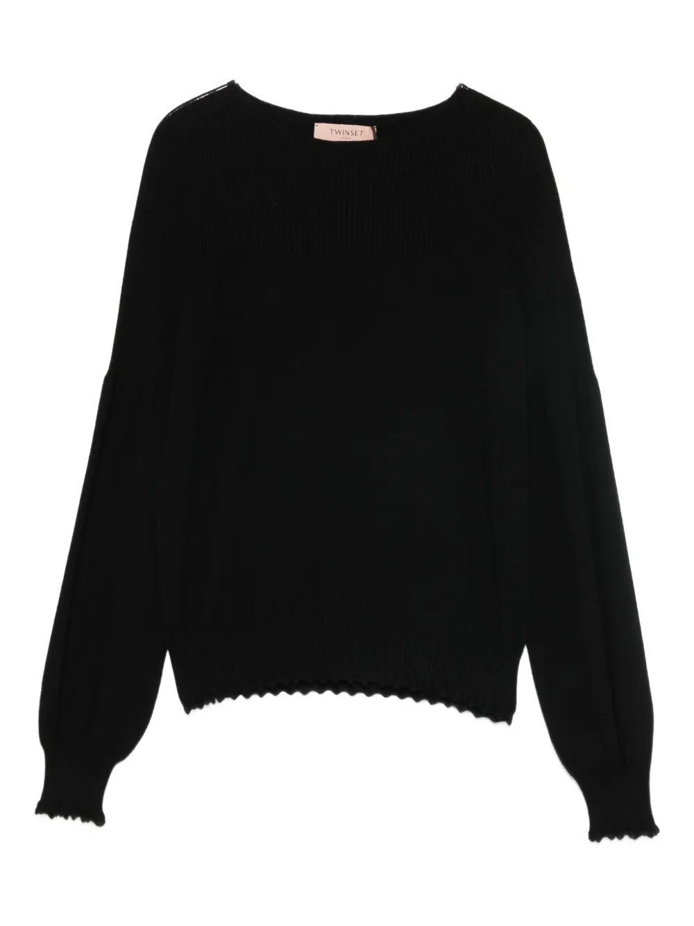 TWINSET boat-neck sweater - Nero