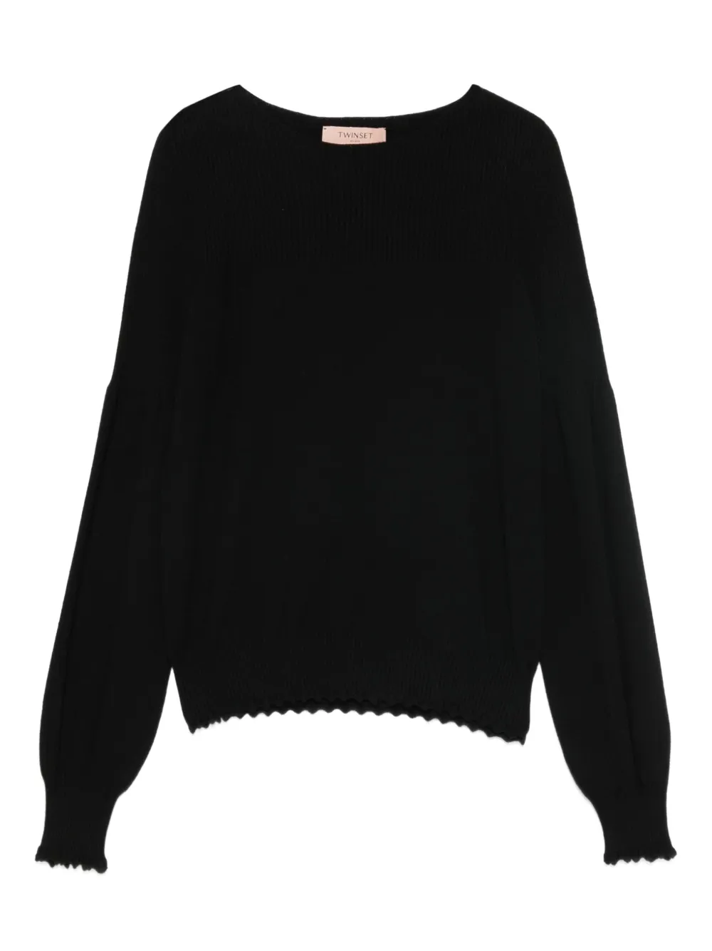 TWINSET Trui met boothals Zwart