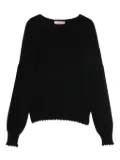 TWINSET boat-neck sweater - Black
