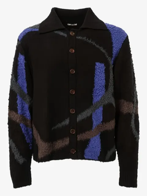 KHOKI buttoned patterned cardigan