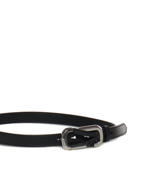 Marc Jacobs Black Leather I ❤️You Charm Belt with Silver Hardware Marc Jacobs | Accessories | Marc Jacobs Black Leather I You  main image 3