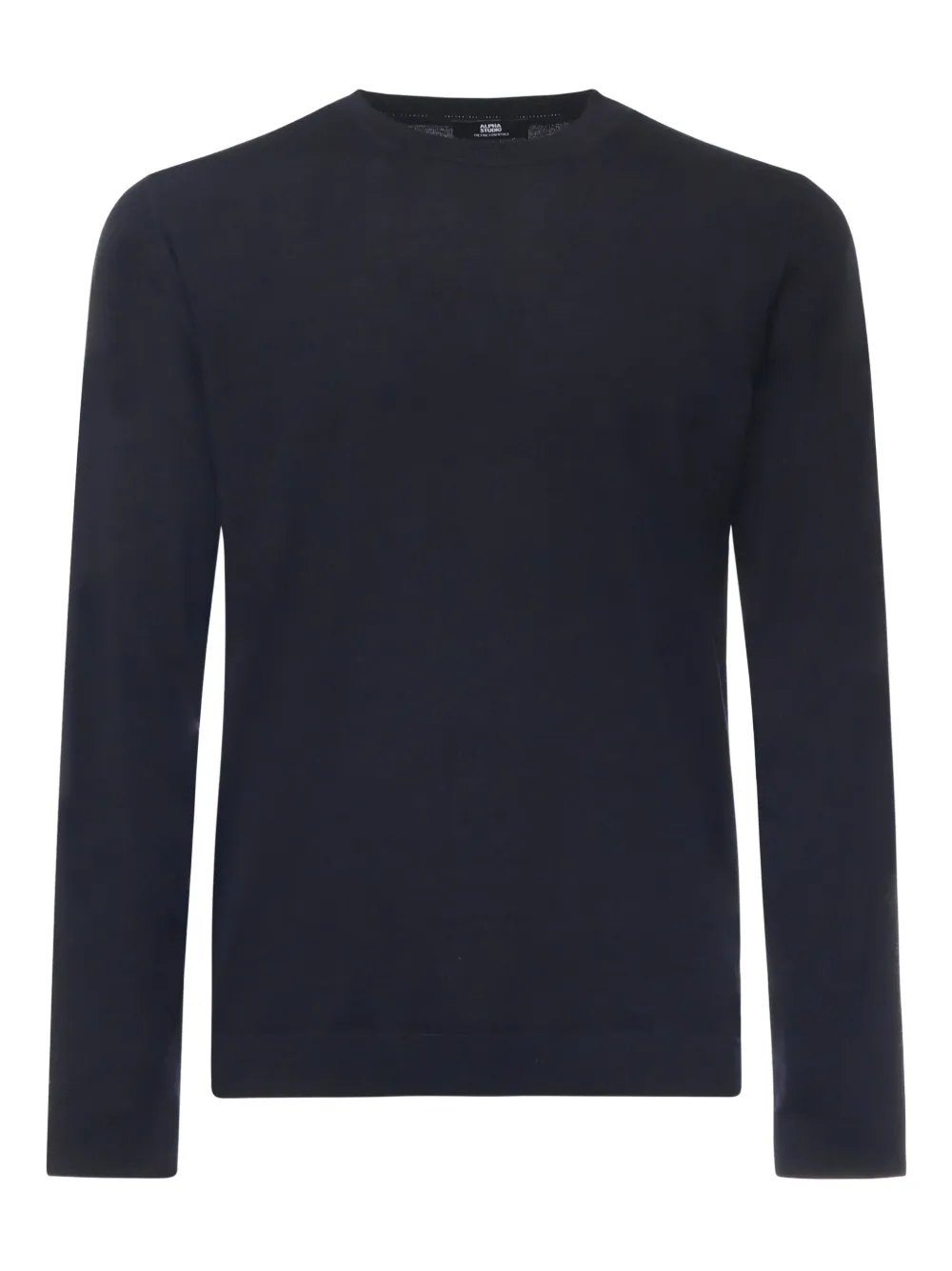 ALPHA STUDIO long-sleeve crew-neck sweater | Blue | Image 1