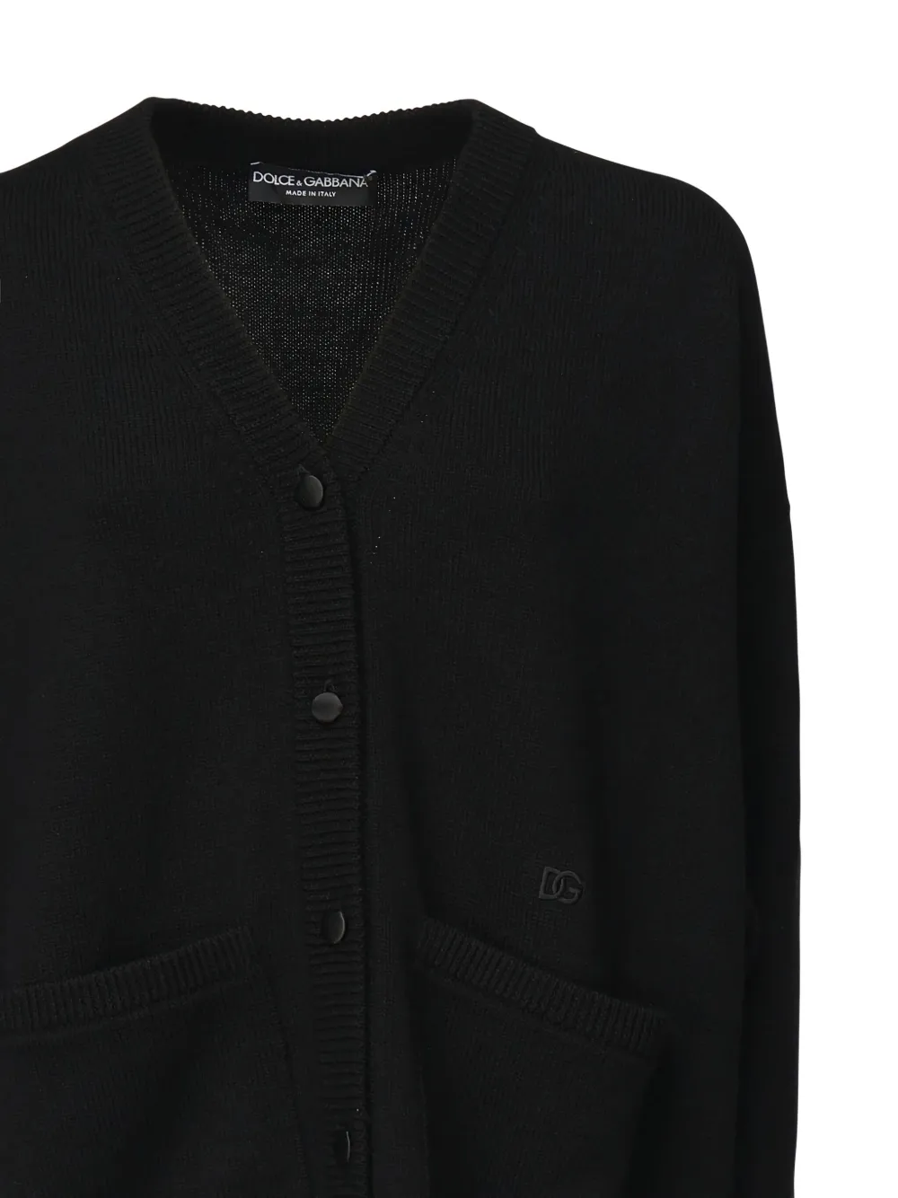 Dolce & Gabbana buttoned patch-pocket cardigan Zwart