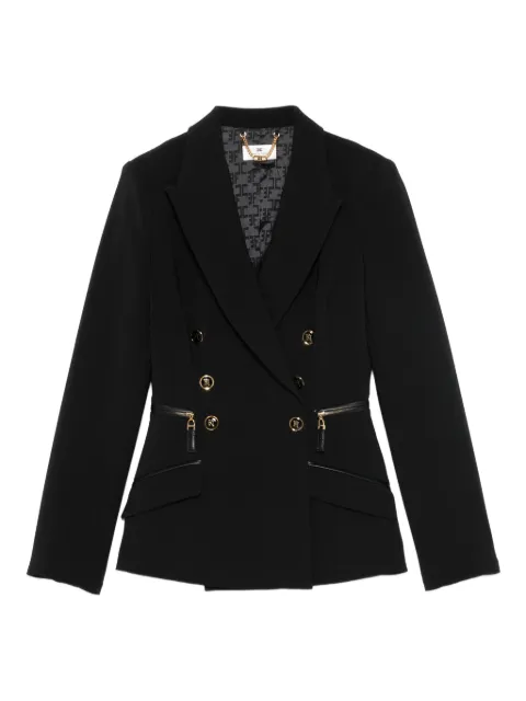 Elisabetta Franchi double-breasted zip-detail blazer