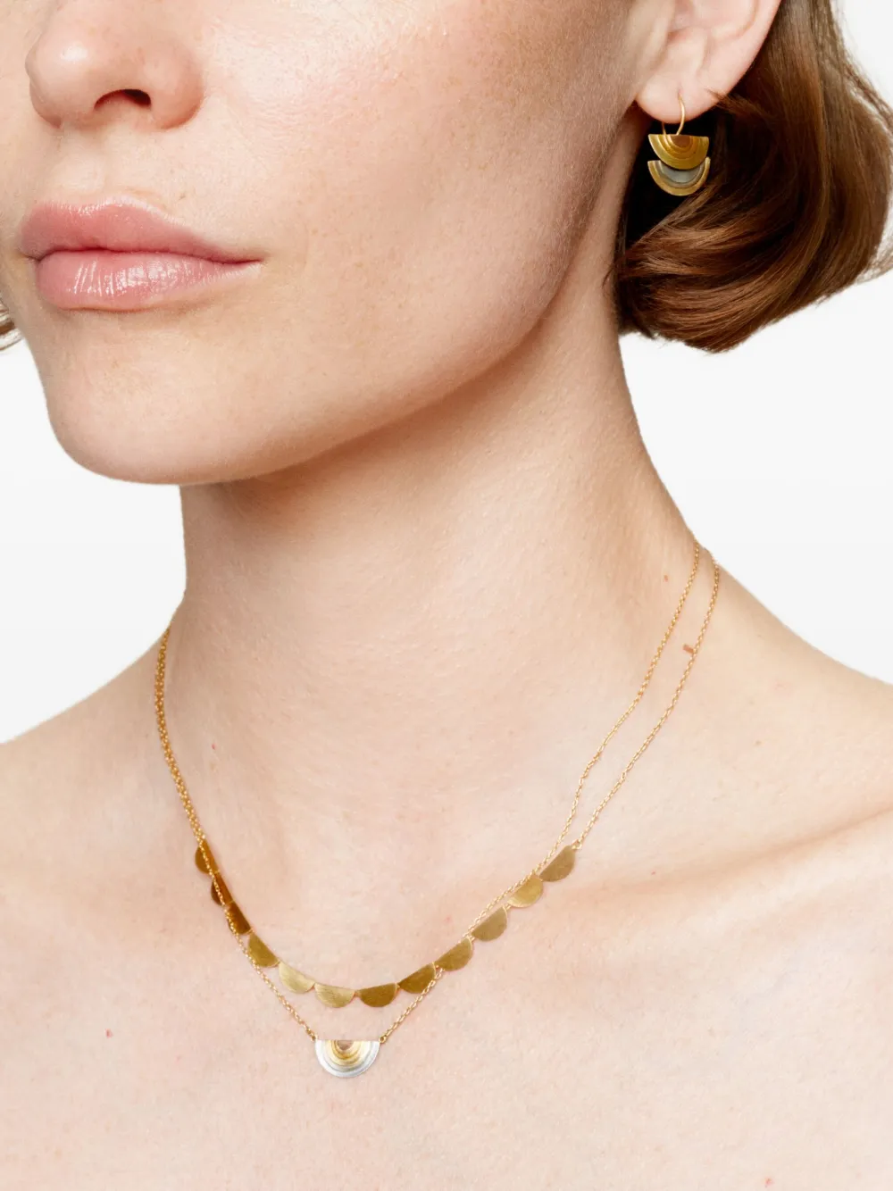 Sia Taylor 18k Yellow/white/rose Gold Sun Halo Earrings In Gold