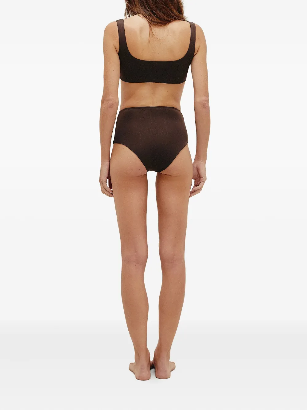 Bimba Y Lola Gabi Two-tone Bikini In Brown
