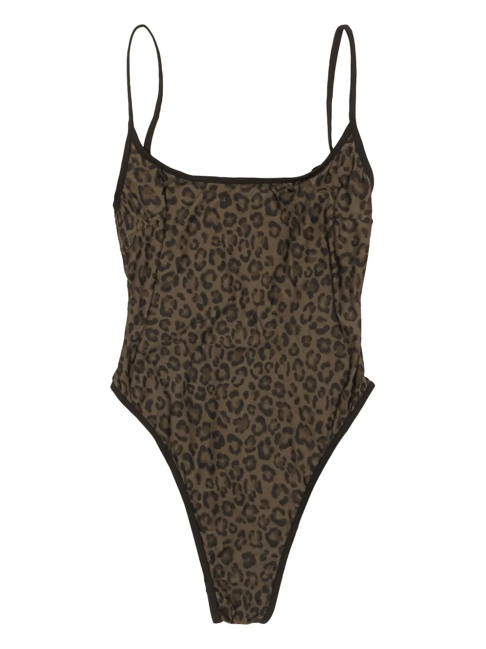 Bimba Y Lola Leopard-print Swimsuit In Brown