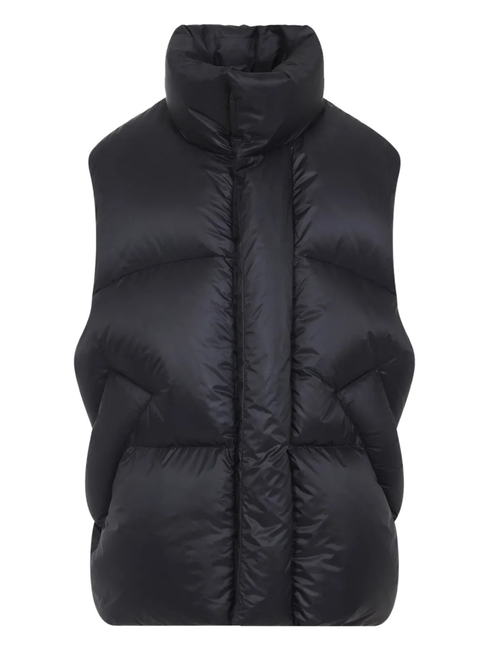 quilted high-neck gilet