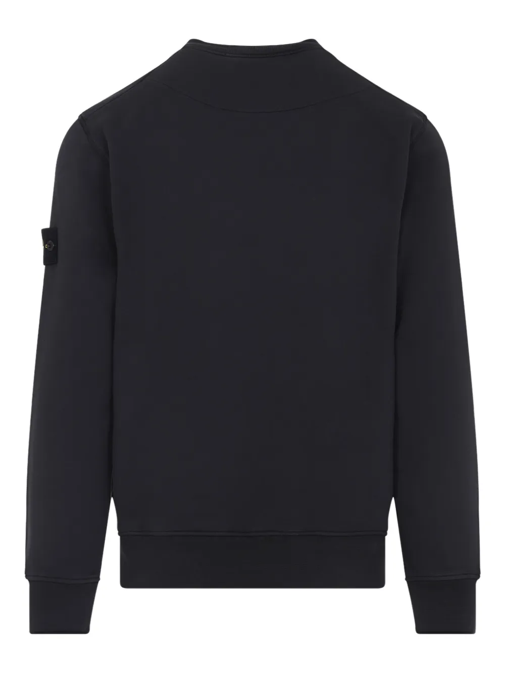 Stone Island crew-neck logo-patch sweatshirt - Zwart