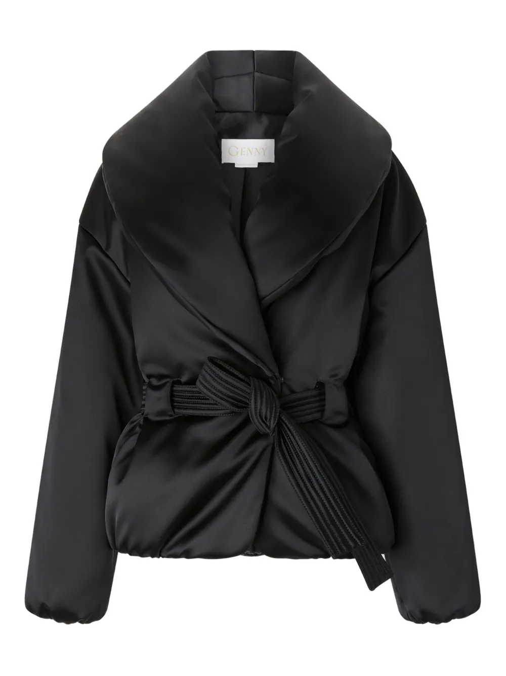 Genny pleated-bow jacket | Black | Image 1