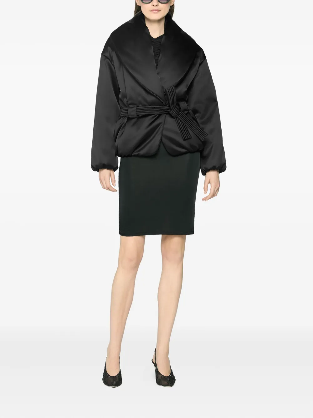 Genny pleated-bow jacket | Fitted Jackets | Image 2