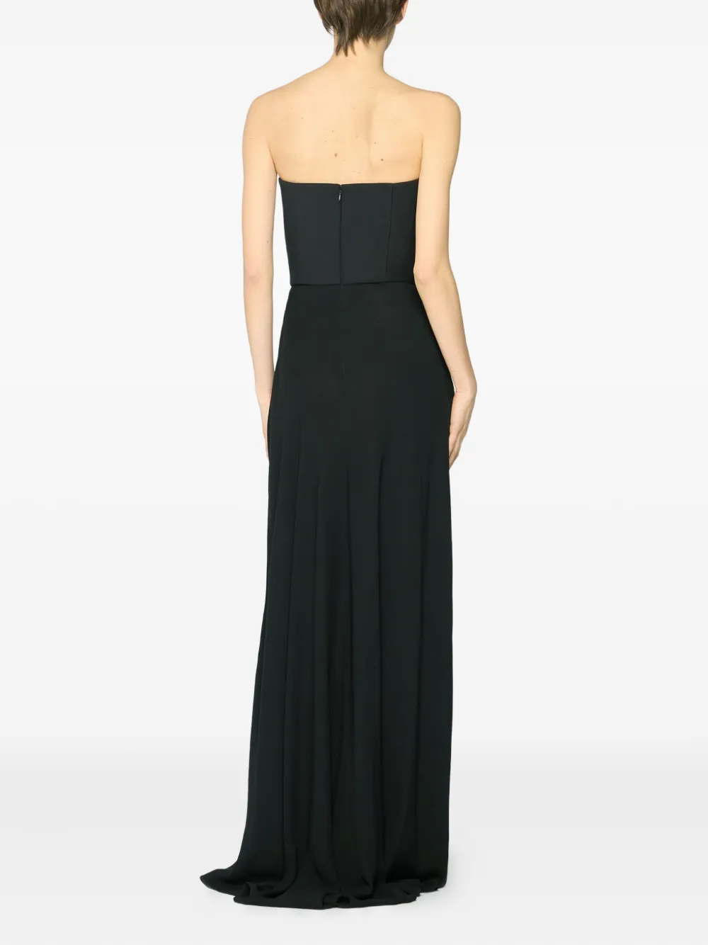 Genny Peplum-waist Embellished Dress In Black