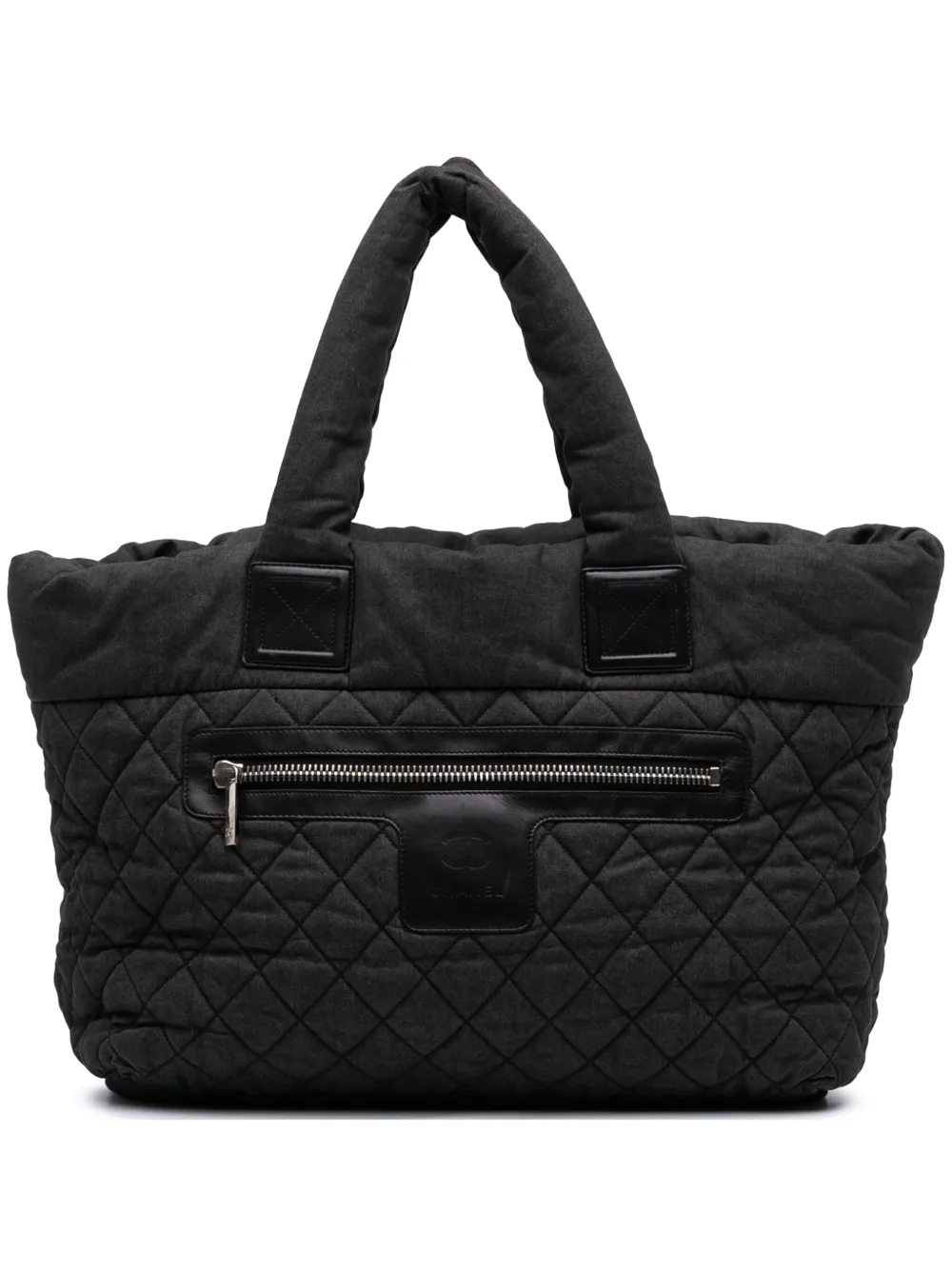 2010-2011 Large Quilted Denim Coco Cocoon tote bag