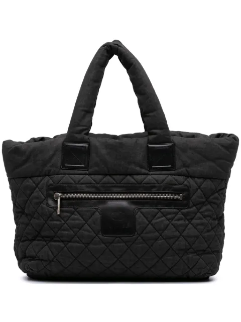 CHANEL Pre-Owned 2010-2011 Large Quilted Denim Coco Cocoon tote bag