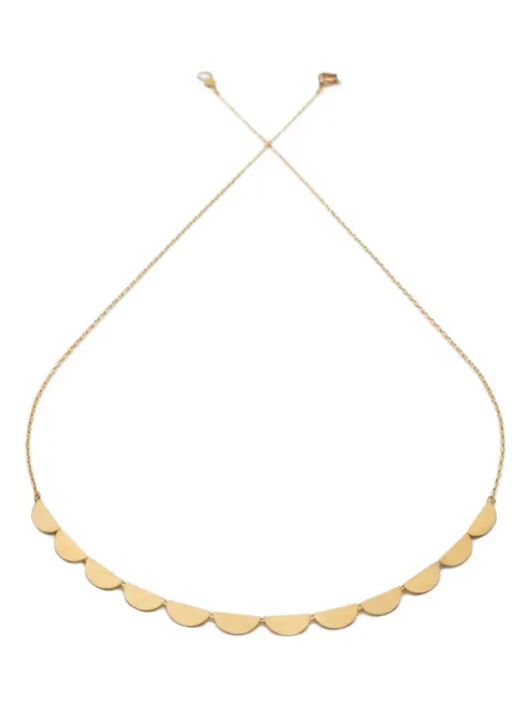 Sia Taylor 18K yellow gold Half Moon necklace