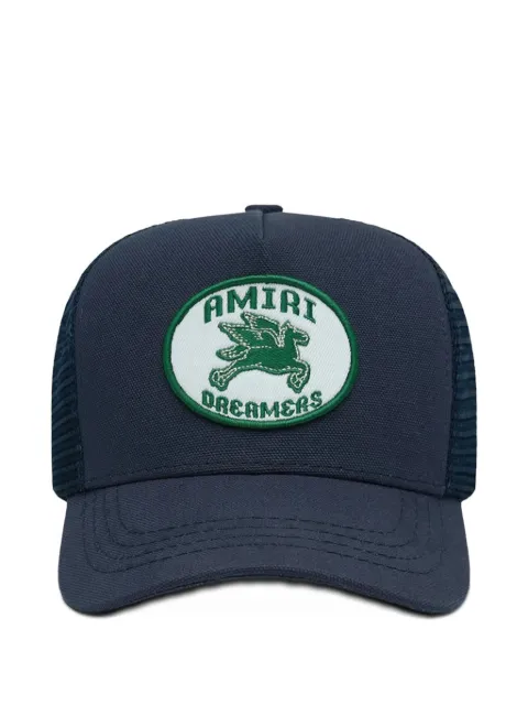 AMIRI KIDS sombrero de malla con parche del logo