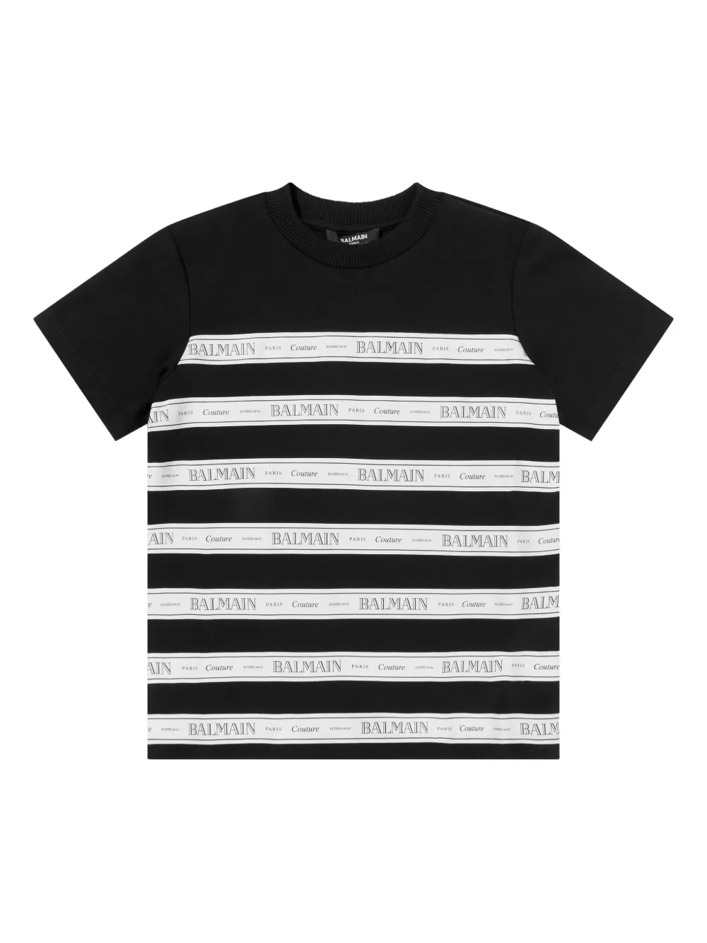 Balmain Kids stripe top - Nero