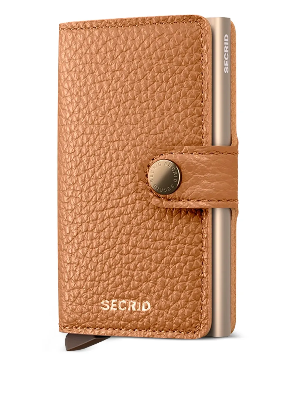 Secrid Leather Mini Wallet In Brown