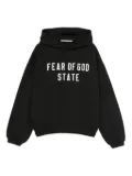 FEAR OF GOD ESSENTIALS KIDS logo-appliqué hoodie - Black