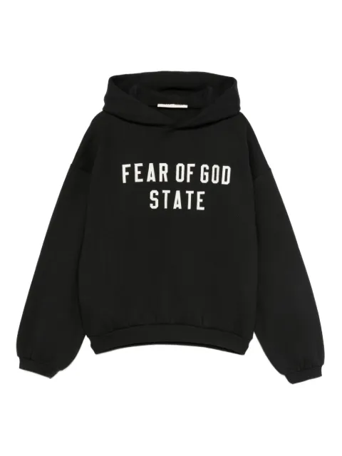 FEAR OF GOD ESSENTIALS KIDS logo-appliqué hoodie