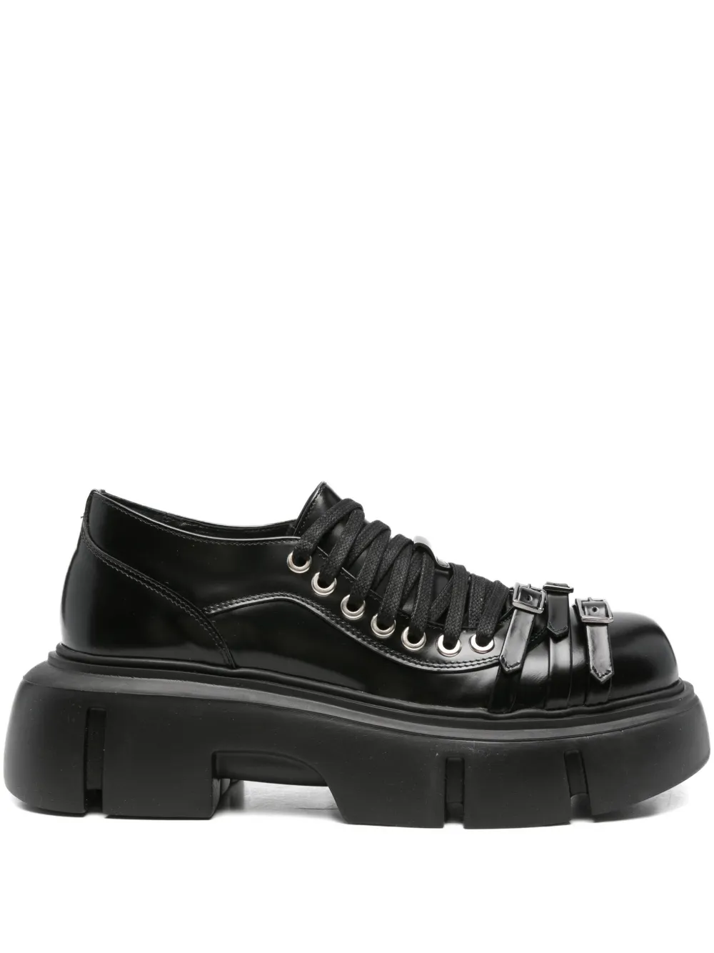 Simone Rocha buckle-strap platform boots | Black | Image 1
