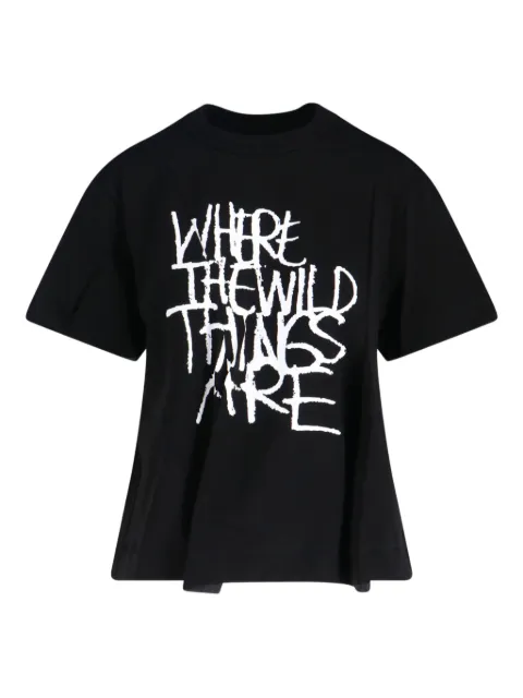 sacai graphic-print T-shirt