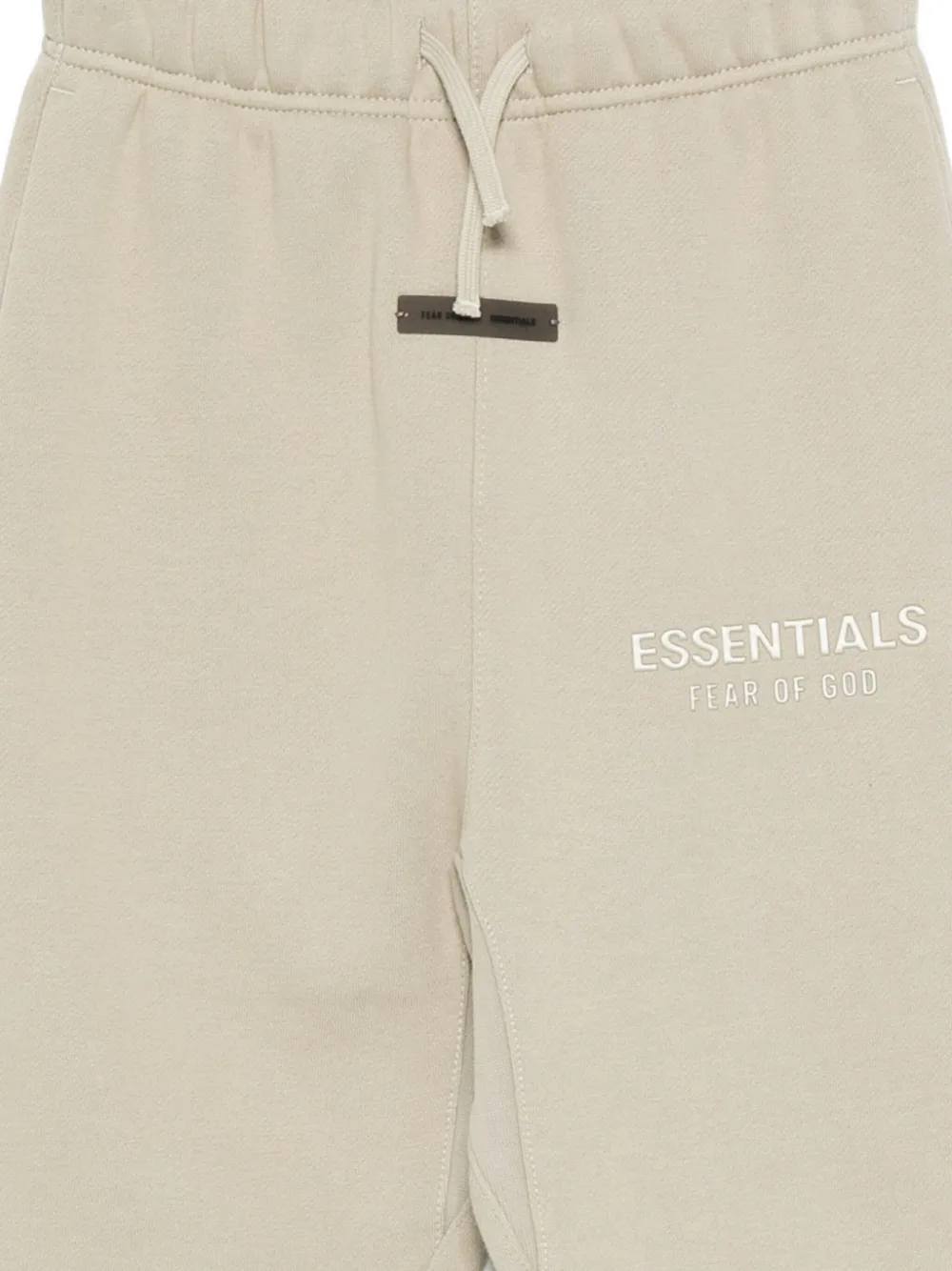 FEAR OF GOD ESSENTIALS Joggingbroek met geborduurd logo Beige