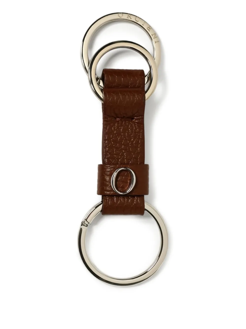 Orciani porte-clés à design texturé | marron | Image 1