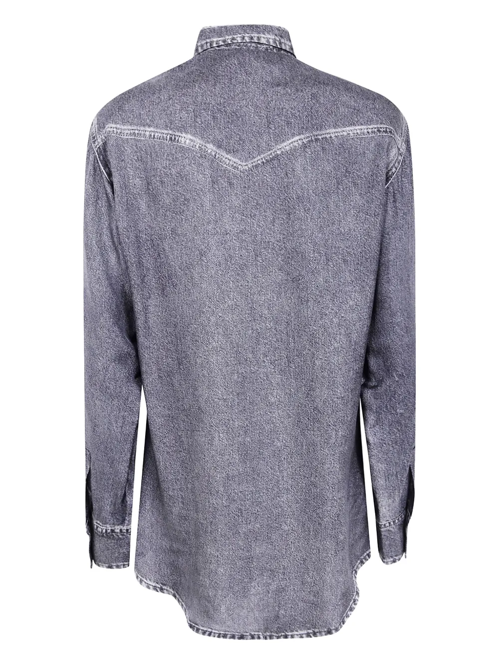 Pierre-Louis Mascia Blouse met dubbele zak en acid-wassing Grijs
