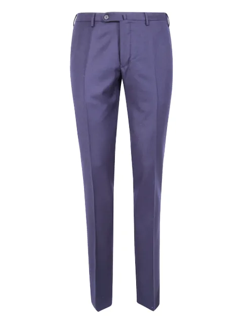 Incotex flat-front cotton trousers
