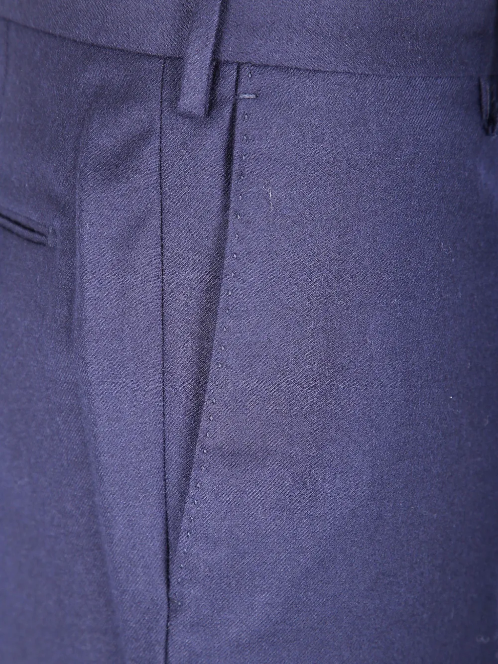 Incotex Katoenen broek met platte voorkant Blauw