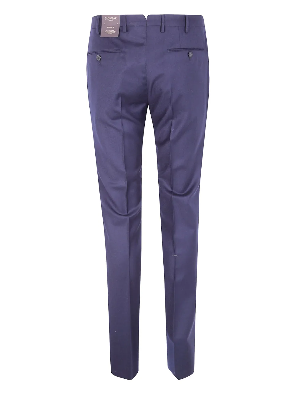 Incotex Katoenen broek met platte voorkant Blauw