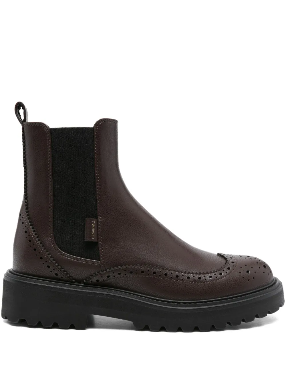 TWINSET brogue chelsea boots Bruin