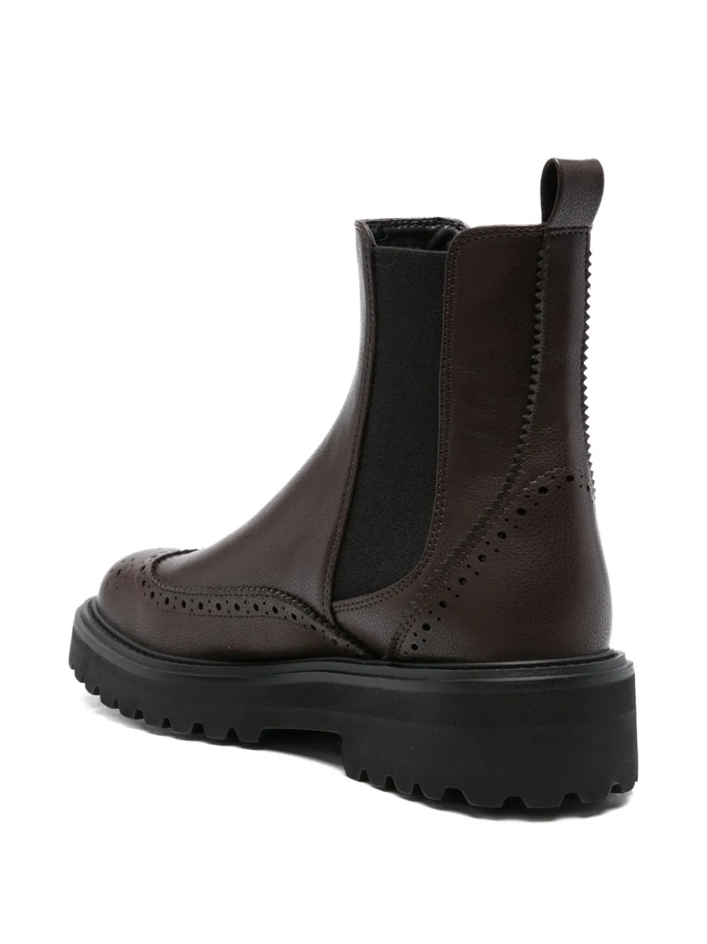 TWINSET brogue chelsea boots Brown