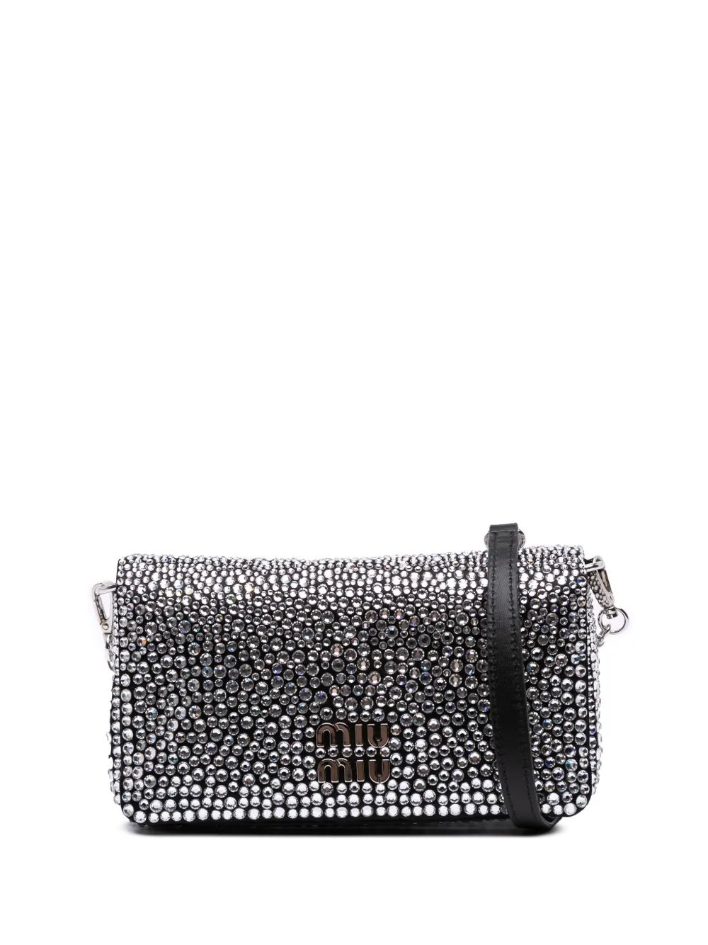 2000-2010 Mini Crystal Embellished Satin Chain crossbody bag