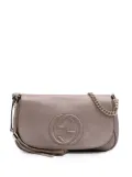 Gucci Pre-Owned 2016-2025 Medium Metallic Leather Soho Chain Flap crossbody bag - Silver