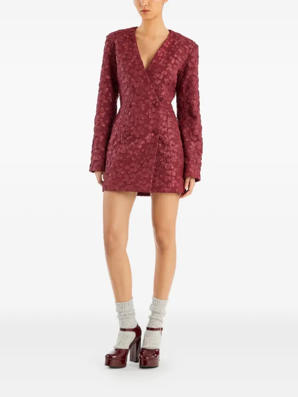 ROTATE BIRGER CHRISTENSEN Jacquard Blazer Dress | Red