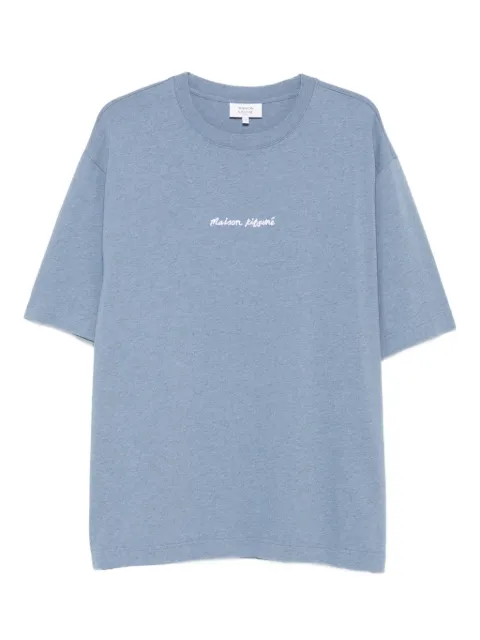 Maison Kitsuné playera de algodón con logo bordado