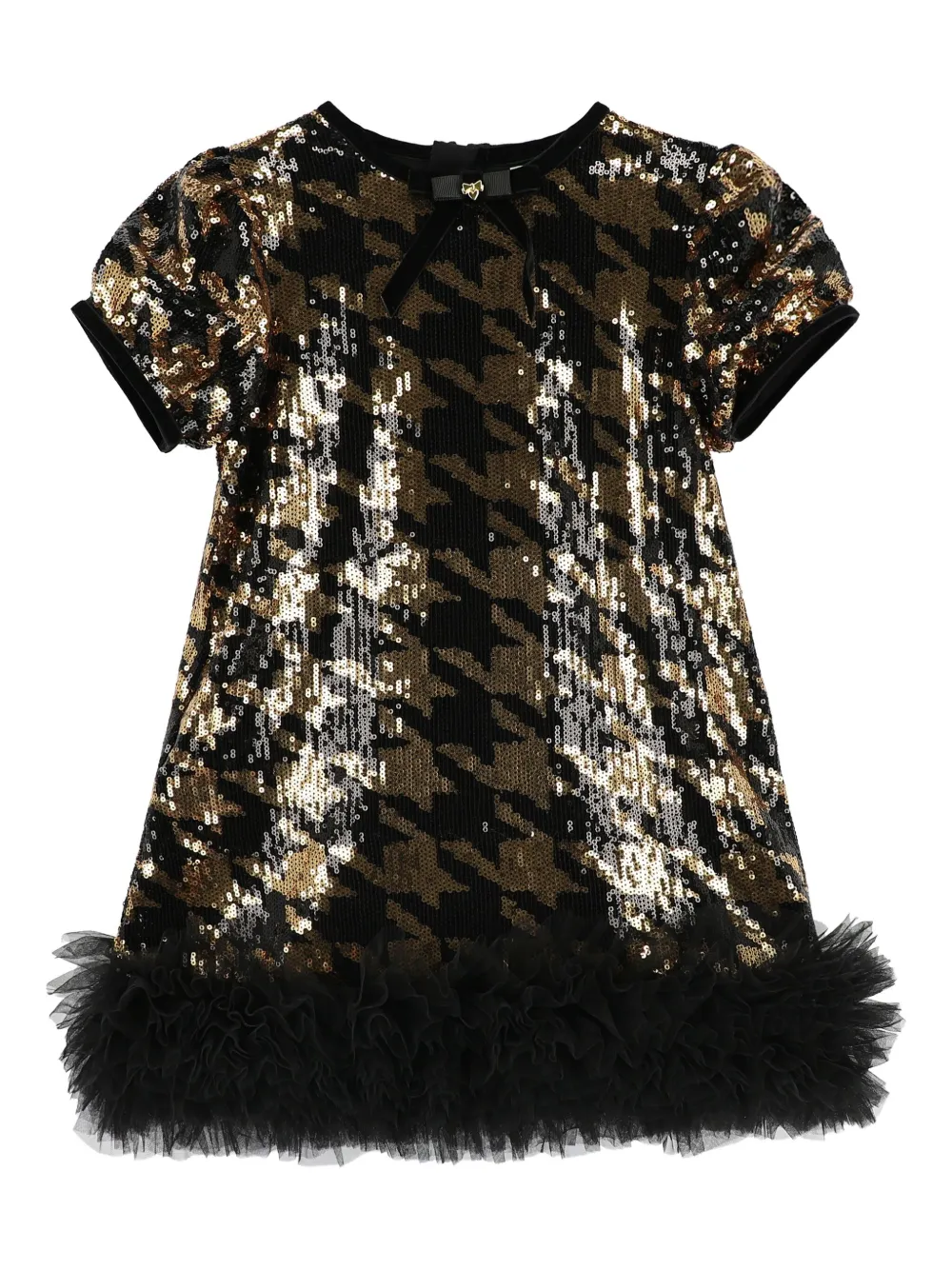 ANGEL'S FACE KIDS Paillettenkleid mit Rüschen | Schwarz | Image 1