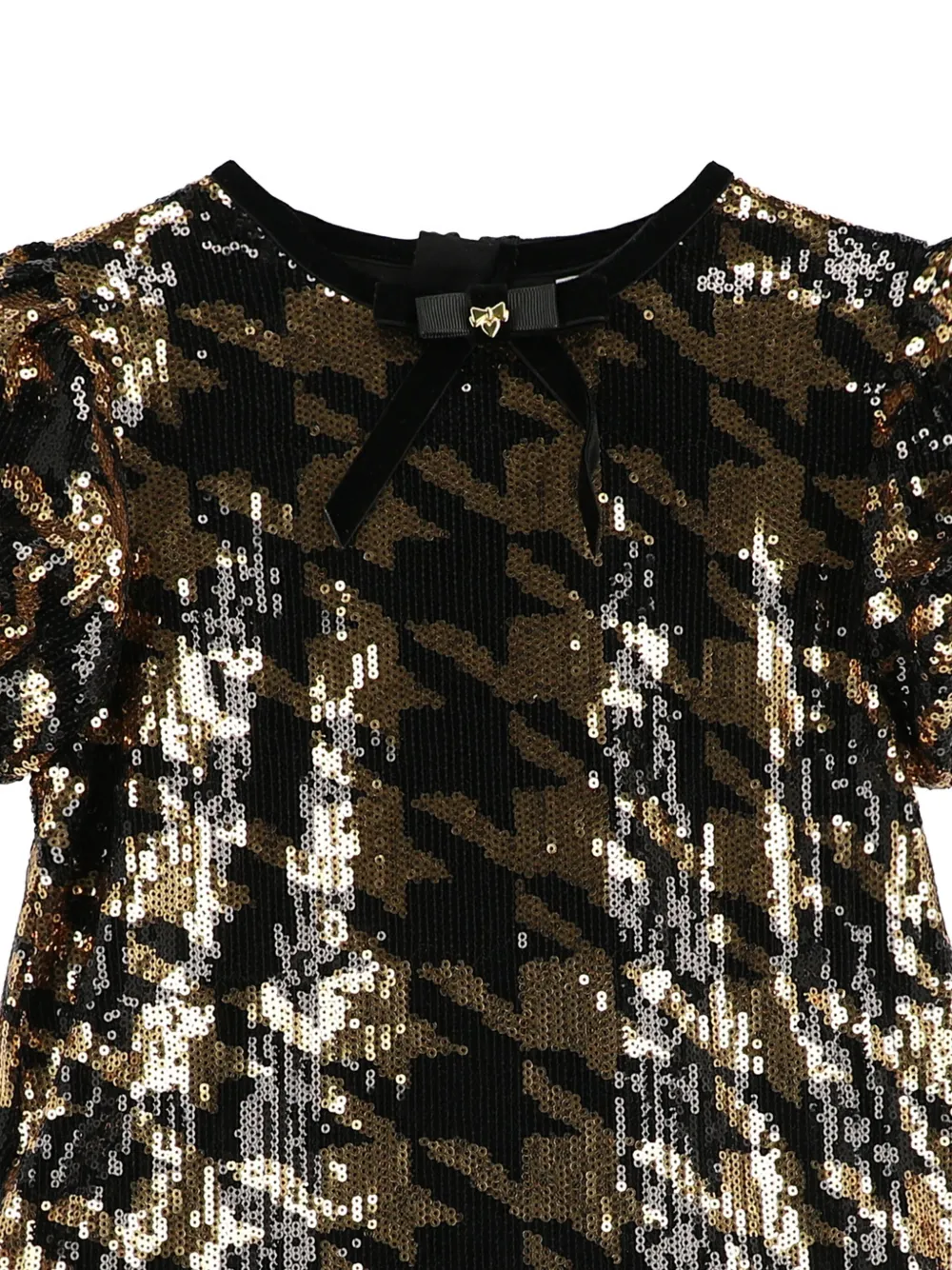 ANGEL'S FACE KIDS Jurk met ruches en pailletten Zwart
