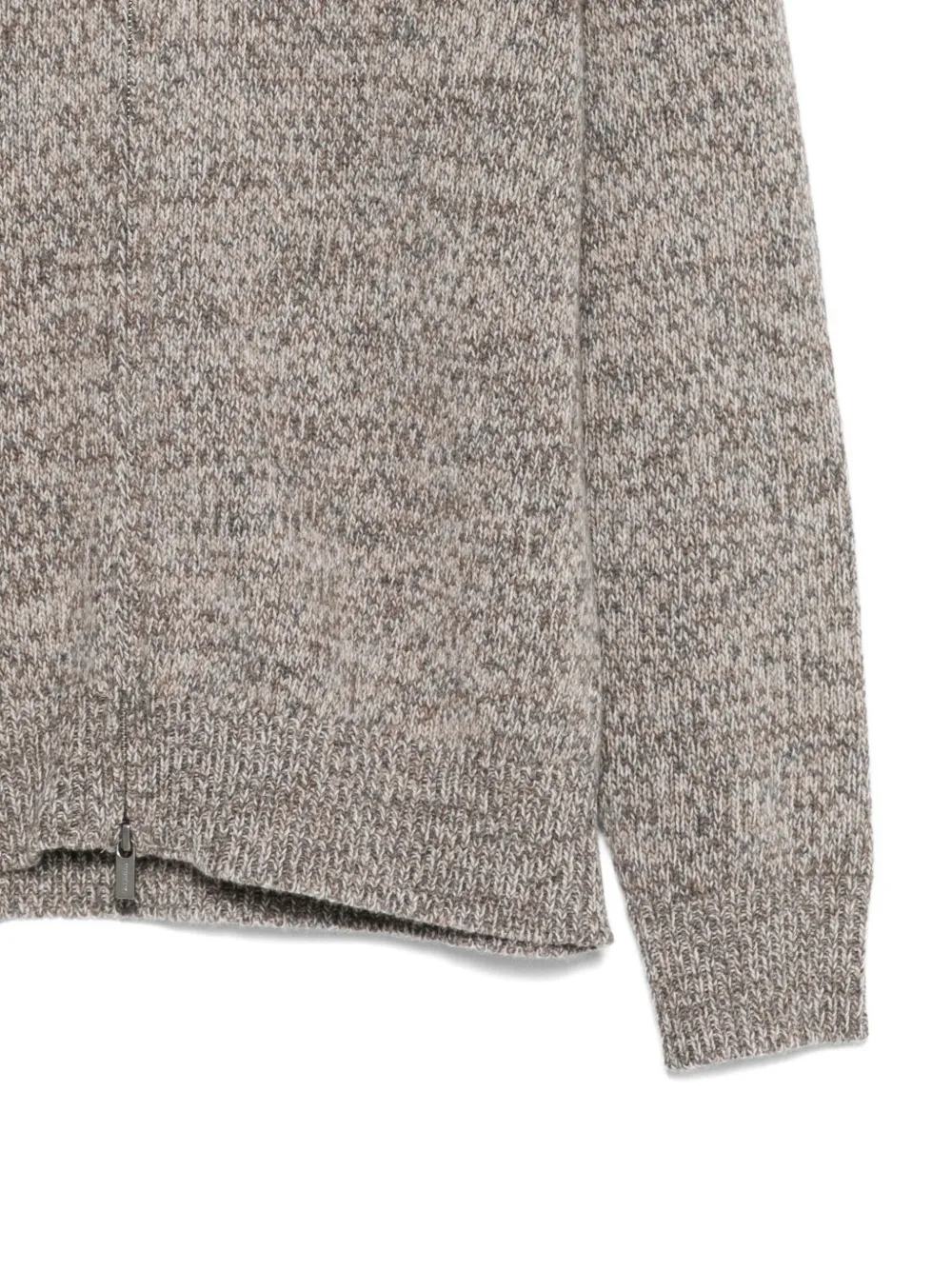 Barena Venezia Zip-fastening Sweater In Gray