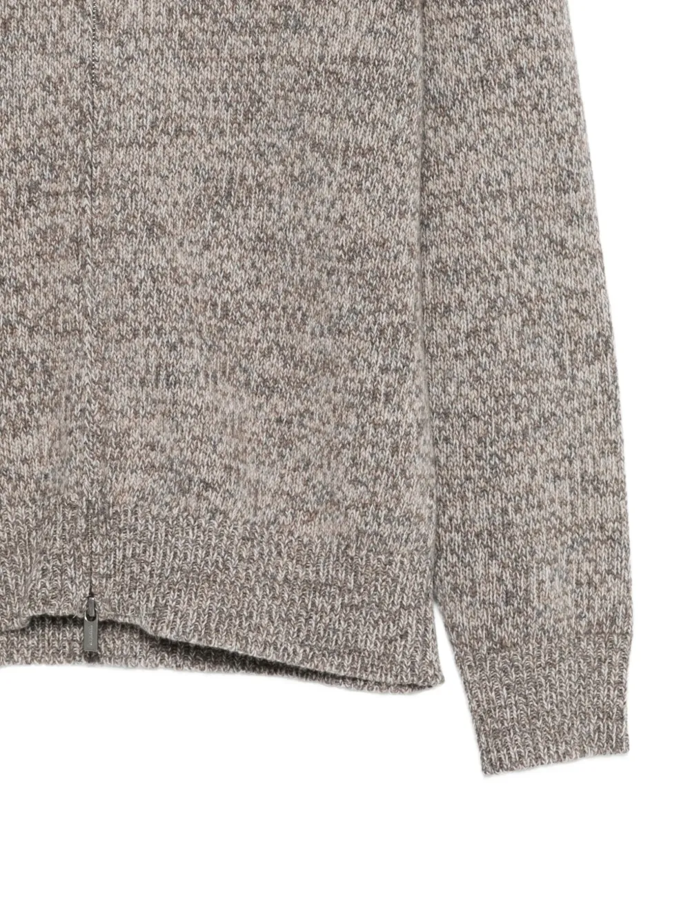 Barena Trui met ritssluiting Bruin