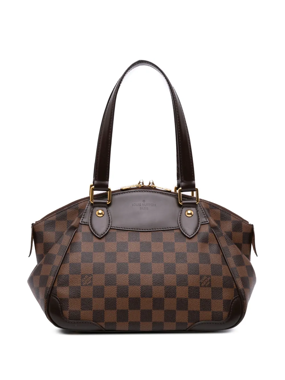 Louis Vuitton Pre-Owned 2010 ダミエ エベヌ ヴェローナ PM ハンドバッグ - ブラウン Louis Vuitton Pre-Owned 2010 ダミエ エベヌ ヴェローナ PM ハンドバッグ - ブラウン
