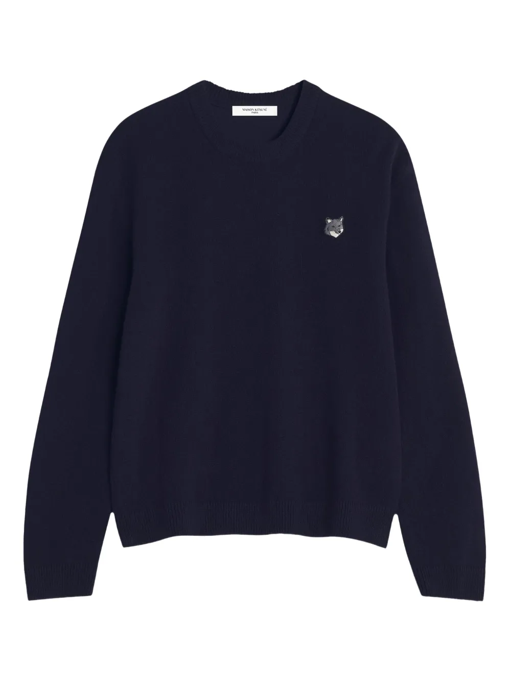 Maison Kitsuné フォックスヘッド セーター - ブルー Maison Kitsuné フォックスヘッド セーター - ブルー